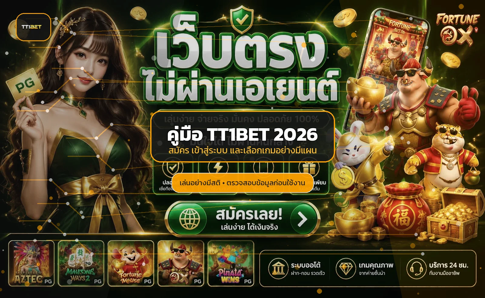TT1BET 2026 คู่มือสมัคร เข้าเล่น และเลือกเกม
